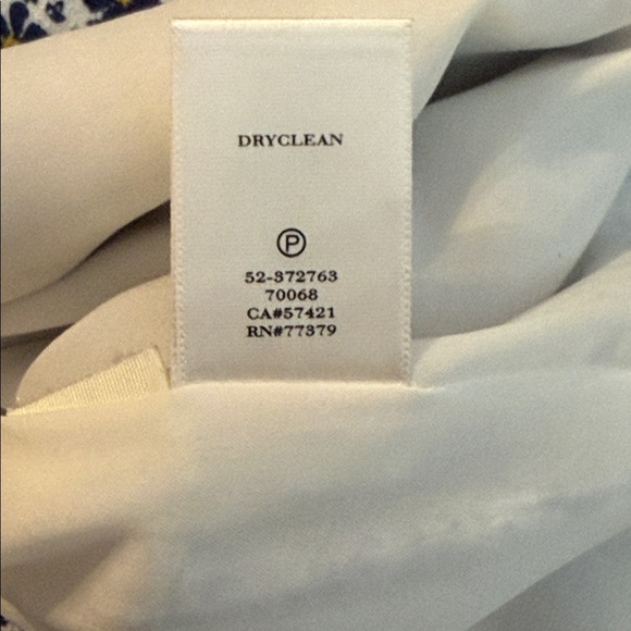 Ann Taylor Floral Print Navy/Yellow/White Pencil Skirt Size 14 - Picture 11 of 11